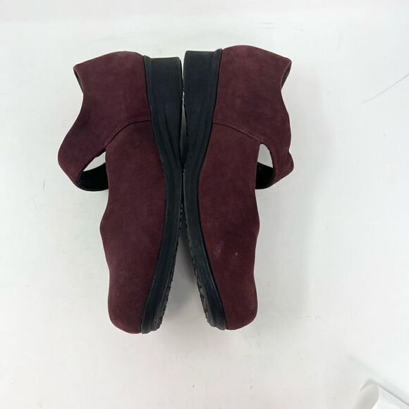 Dansko Loafers Clogs Shoes Womens 8M Red Mary Jane Leather Strap Comfort - Picture 6 of 10